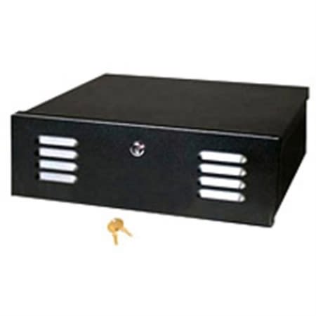 Mier BW-201 Indoor Fan-Ventilated Lockbox, 16" 5" 16", Black