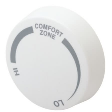 040038 thermostat knob 1p hioff white