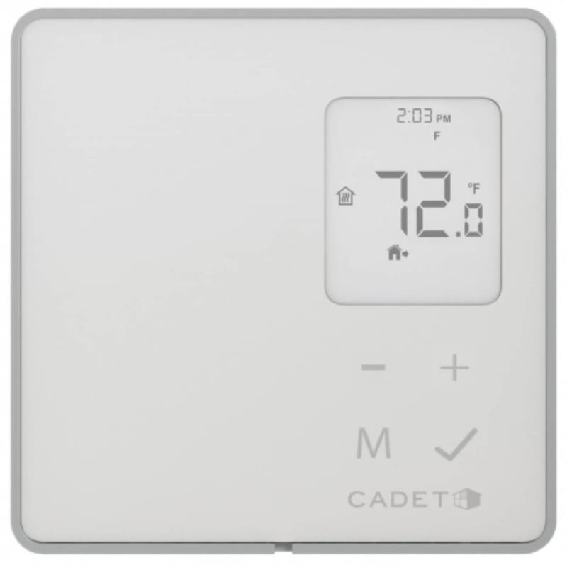 Cadet TEP402DW Programmable Thermostat, 1-P, Wht