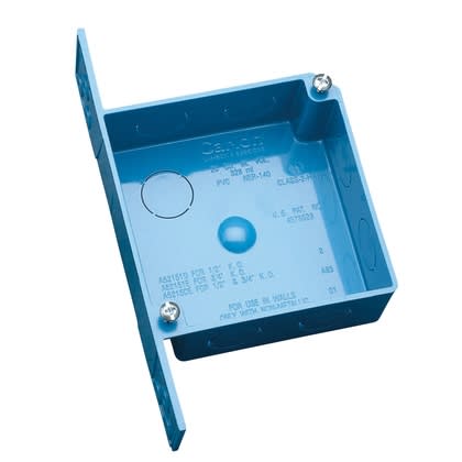 Carlon A52151D 4" Square, Outlet/Switch Box, Depth: 1-1/2", Non-Metallic