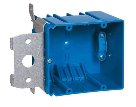 Carlon B234ADJC  Range/Dryer Box, 2-Gang, Depth: 3", Non-Metallic