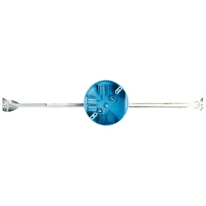 Carlon B620K 4" Round Ceiling/Fixture Box with Bar Hanger, Non-Metallic
