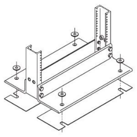 10605019 rack base insulator kit 19 inches