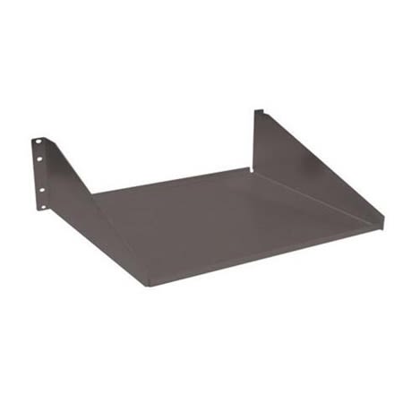 40074700 singlesided shelf for 19 rack steel black
