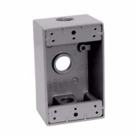 tp7011 1 gang weatherproof outlet box 2 deep lug 1