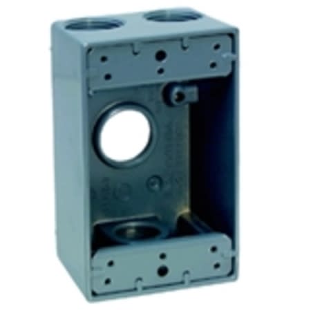 tp7026 weatherproof box 1 gang (4) 12 outlets 2 de