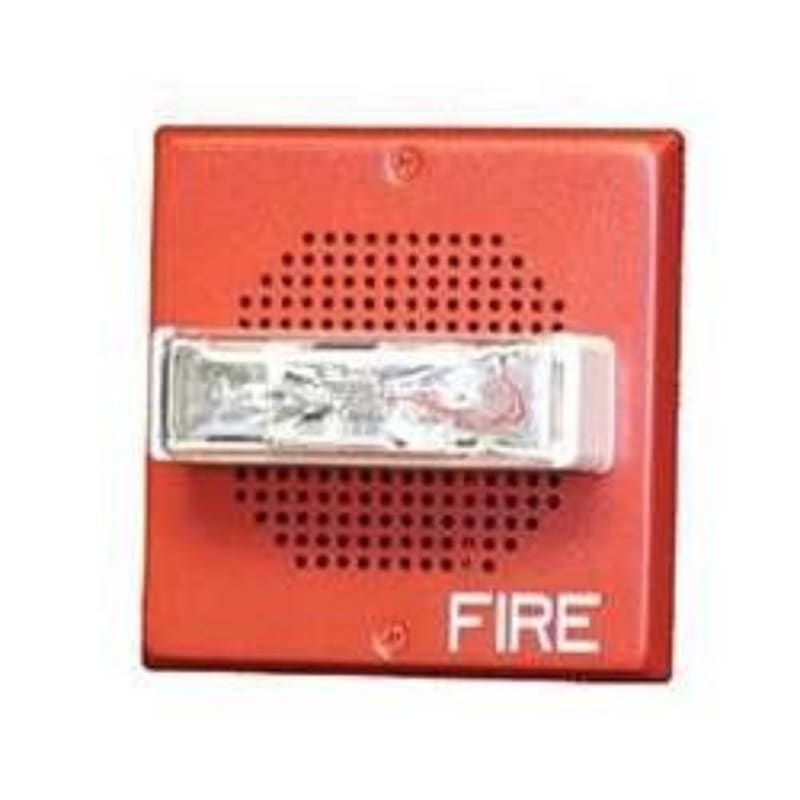 Wheelock CH70 Wall-Mount Chime/Strobe 24VDC, Multi-cd, Red - CH70-24MCW-FR