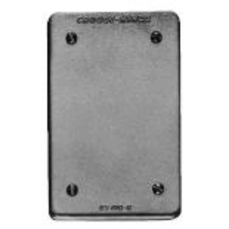 Crouse-Hinds DS100G 1-Gang Blank Aluminum Cover