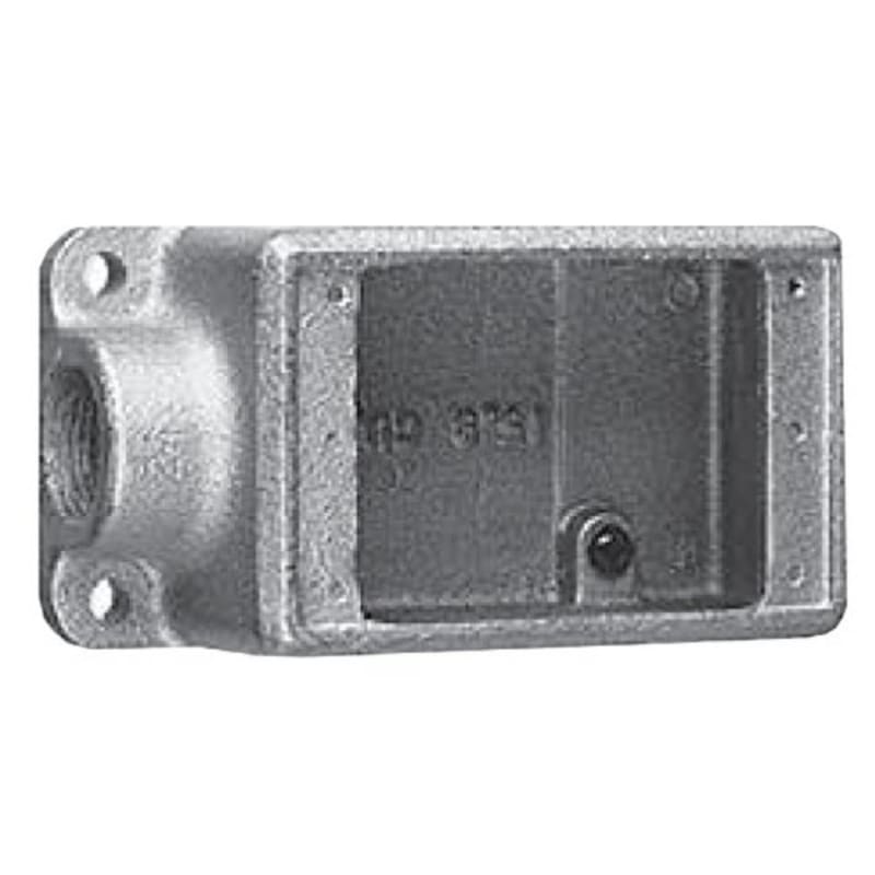 Crouse-Hinds FS2 3/4 In Dead End Cast Device Box; 1 Gang, Type FS