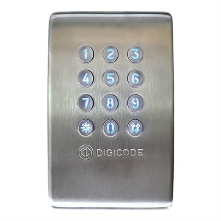 CDVI KCIEN-SBP Illuminated Keypad with Controller Built-In, 100-User Codes, Stainless Steel