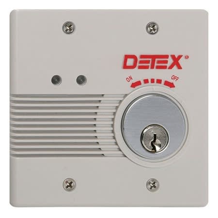 Detex EAX-2500S 9VDC AC/DC Exit Alarm Gray Surface Mount