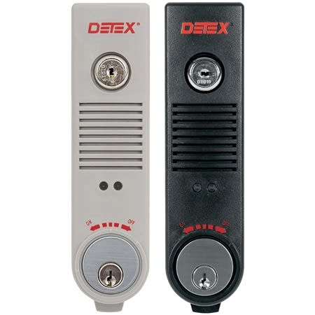 Detex EAX-500 Exit Door Alarm, 9 V Battery MORTISE CYLINDER REQUIRED