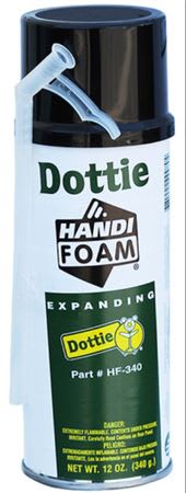 Dottie HF340 Expanding Foam Sealant - 12oz Aerosol Can Dottie HF340 Expanding Foam Sealant - 12oz Aerosol Can