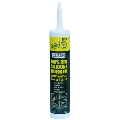 Dottie RTV10 Clear RTV Silicon Sealant - 10oz Cartridge