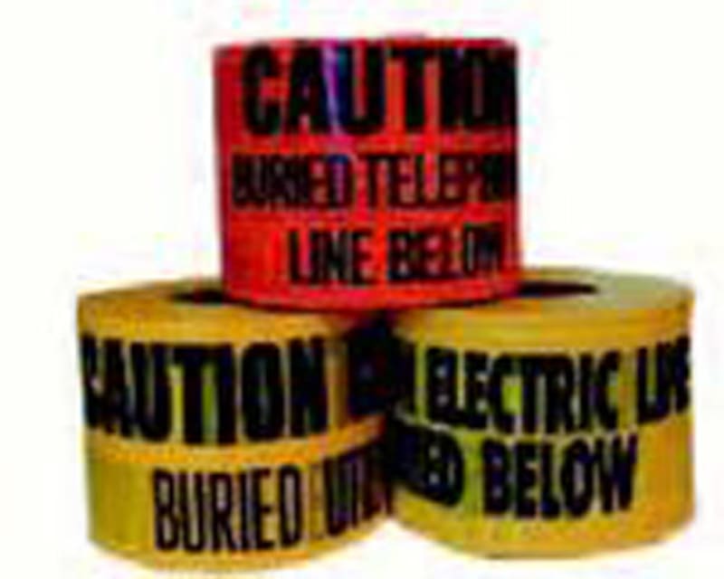 Dottie UT17D 3" x 1000' Orange "Buried Telephone Line Below" Underground Tape