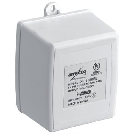 Radionix TR1850 Plug-in Transformer, 18VAC, 50VA