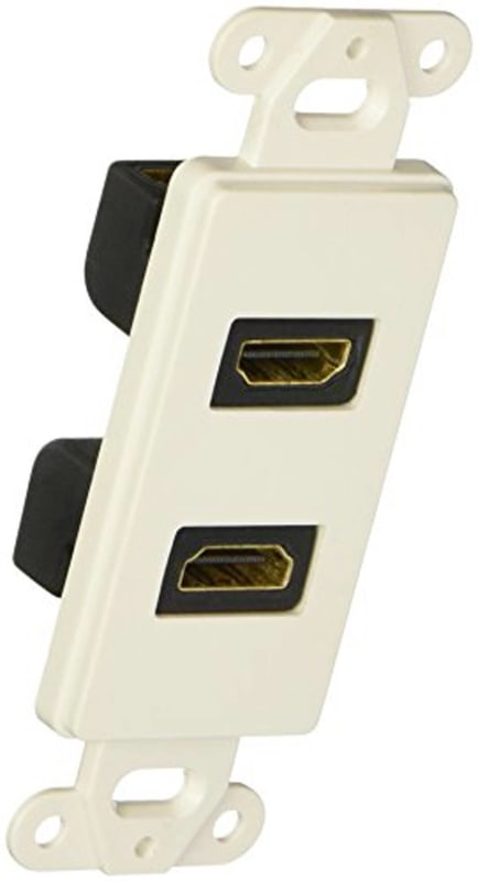 Datacomm Electronics 20-4502-WH Dual Connect Wallplate Insert