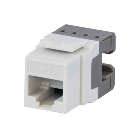 203426wh25 cat 6 jack snapin white (25pk)