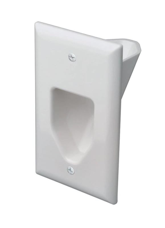 DataComm 45-0001-WH 1-Gang Wallplate; White