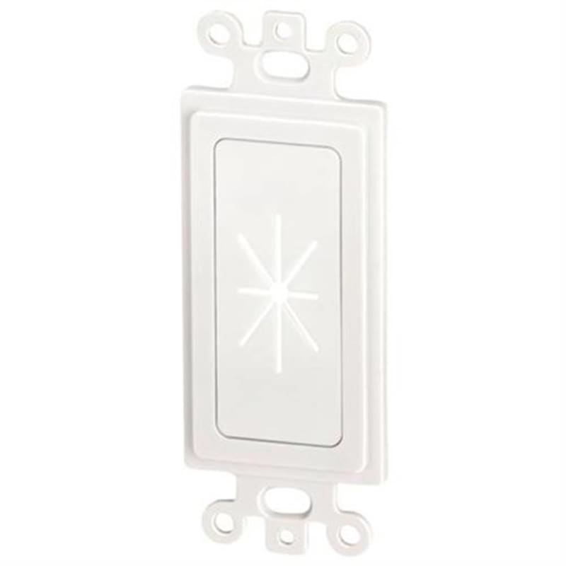 DATACOMM ELECTRONICS 45-0016-WH Decor Insert with Flexible Opening (White) DC...
