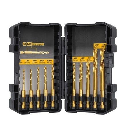 DEWALT DD5160 Titanium IR Drill Set, 10 Pc DEWALT DD5160 Titanium IR Drill Set, 10 Pc