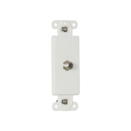 2162w adaptor deco wsgl type f coax conn wh