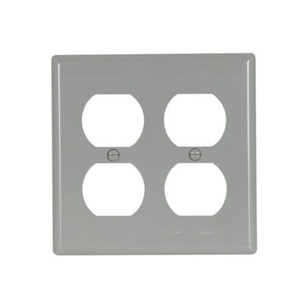 5150gybox wallplate 2g duplex recp nylon std gy 5150gybox wallplate 2g duplex recp nylon std gy