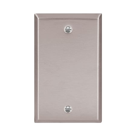 93151box1 wallplate 1g blank box mount std ss