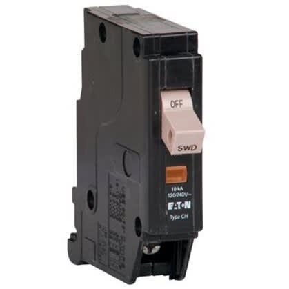 Eaton CHF115 Breaker, 15A, 1P, 120/240V, 10 kAIC, Type CH