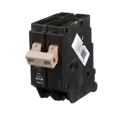 Eaton CHF220 Breaker, 20A, 2P, 120/240V, 10 kAIC, Type CH