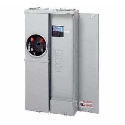 Eaton CMBE88B200BTS Meter Breaker, Combination Service Entrance, 200A, OH/UG, 8/8, Feed Through Lugs Eaton Meter Breaker, Combination Service Entrance, 200A, OH/UG, 8/8, Feed Through Lugs