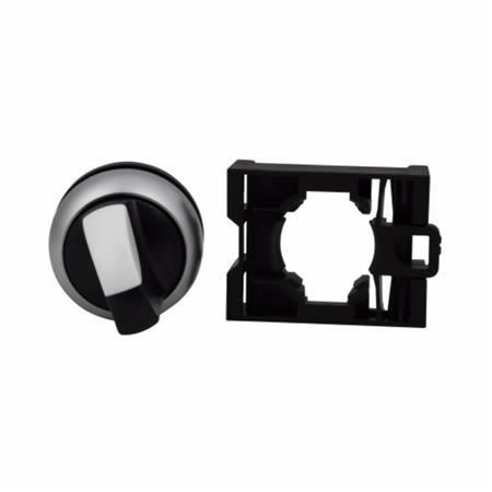 m22wrk 22mm selector switch knob type black 2 posi
