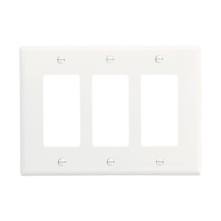 pj263w wallplate 3g decorator poly mid wh pj263w wallplate 3g decorator poly mid wh