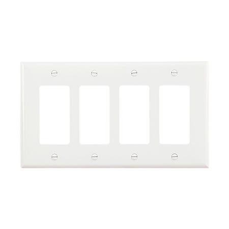 pj264w wallplate 4g decorator poly mid wh pj264w wallplate 4g decorator poly mid wh