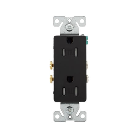 tr1107bkbxsp 15a decorator receptacle 125v tr blac
