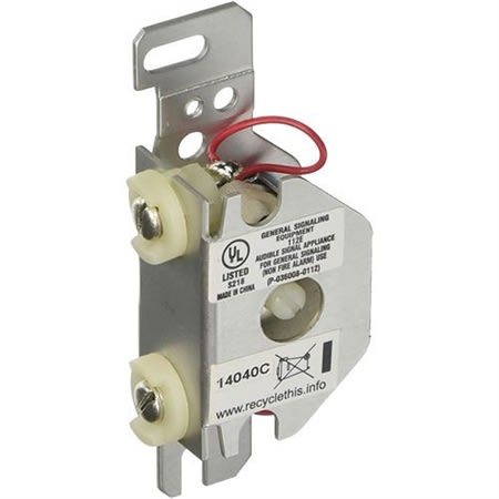 Edwards 1064-N5 Strap Mounted Buzzer, 120VAC, 0.05A, Flush Mount, Gray