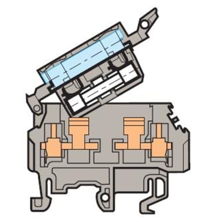 1sna115663r2300 terminal block fuse holder 8mm typ