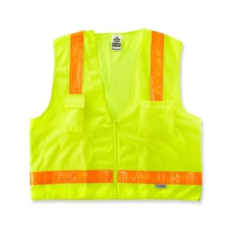 Ergodyne 21437 Surveyors Safety Vest, Yellow/Orange - XXX-Large, XX-Large