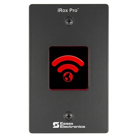 Essex IRXO-2B iRox Single Gang High Frequency Reader with iCLASS SE, Wiegand/OSDP, Black Faceplate