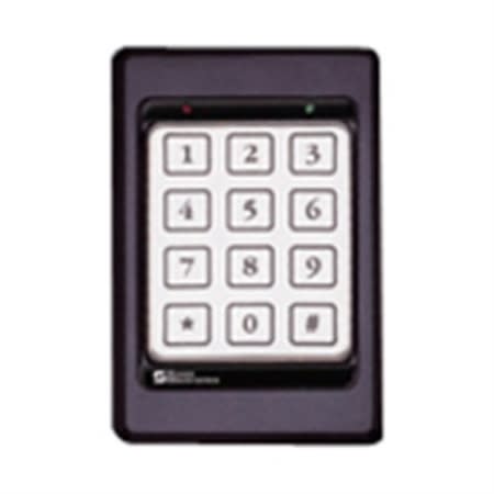 Essex KTP-103-KN KTP Series Single Gang 26-Bit Wiegand 12-Pad 3x4 Keypad Reader, Black Bezel