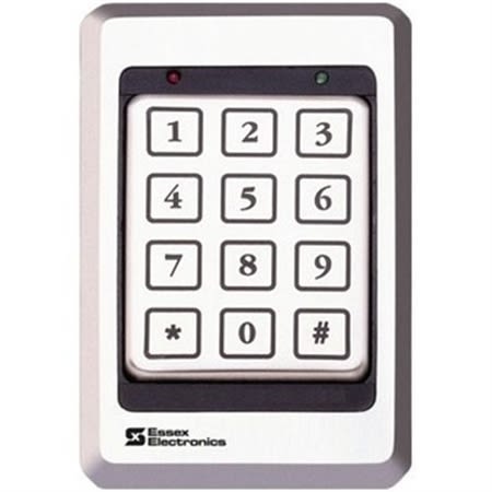 Essex KTP-4853-SN KTP Series Single Gang RS-485 12-Pad 3x4 Keypad Reader, Stainless-Steel Bezel