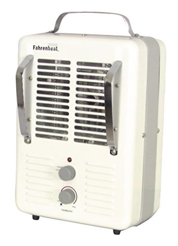 Fahrenheat Qmark MMHD1502T Deluxe Portable Fan Forced Utility Heater - MMHD White Baked Enamel Fahrenheat Qmark MMHD1502T Deluxe Portable Fan Forced Utility Heater - MMHD White Baked Enamel