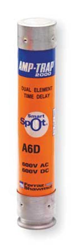Ferraz Shawmut Amp-Trap 2000 ; Class RK1 Time-Delay Fuse; 50 Amp, 600 Volt AC/DC Ferraz Shawmut Amp-Trap 2000 ; Class RK1 Time-Delay Fuse; 50 Amp, 600 Volt AC/DC