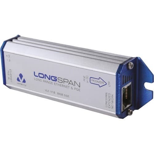 Veracity VLS-1P-B LONGSPAN Base Long Distance, Point to Point, 10/100 Ethernet and PoE Extender Veracity VLS-1P-B LONGSPAN Base Long Distance, Point to Point, 10/100 Ethernet and PoE Extender