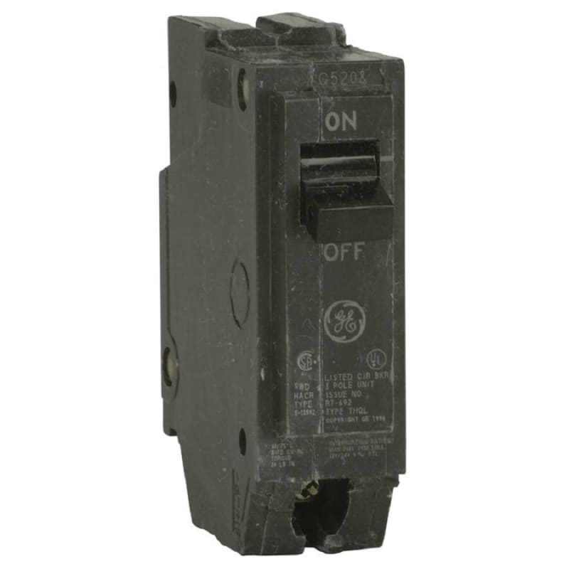 GE Industrial Solutions THQL1115 15 Amp 10 kaic 120/240 Volt 1-Pole Circuit Breaker GE Industrial Solutions THQL1115 15 Amp 10 kaic 120/240 Volt 1-Pole Circuit Breaker
