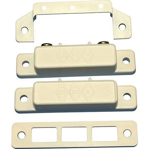 GRI 29B-B 29 Series Surface Mount Magnetic Reed Switch Set, 1' Standard Gap, Open Loop, N/C, B, Brown