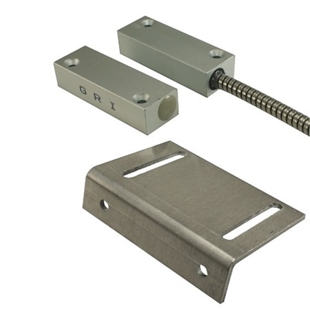 GRI 4402-A Industrial Surface Mount Switch Set, 2-1/2" Standard Gap, 5W, 175VDC, 0.25A, SPDT, C, Aluminum