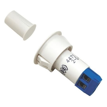 GRI 4473-W 3/4" Switch 3/8" Magnet Recessed Switch Set, Press Fit, 1/2" Standard Gap, 10W, 200VDC, 0.50A, Closed Loop, N/O, and Screw Terminals, White