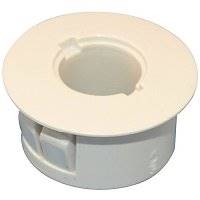GRI PA-75-W-10 Recessed Adapter, 3/4" Diameter with 3/8" Hole, White (Min Order Qty of 10)