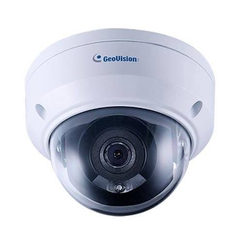 GeoVision GV-TDR2704 2MP Low Lux WDR Pro IR Mini Rugged IP Dome Camera, 4mm Fixed Lens, White